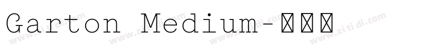 Garton Medium字体转换